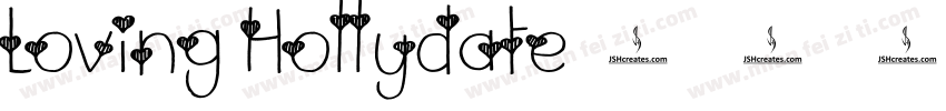 Loving Hollydate字体转换
